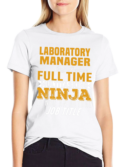Laboratory Manager Full Time Ninja T-Shirt