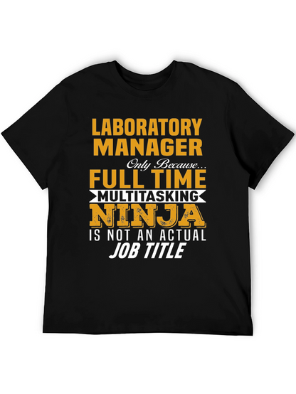 Laboratory Manager Full Time Ninja T-Shirt