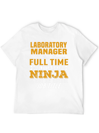 Laboratory Manager Full Time Ninja T-Shirt