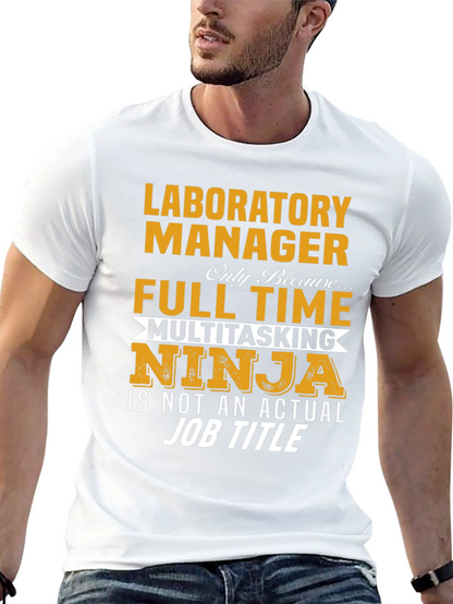 Laboratory Manager Full Time Ninja T-Shirt