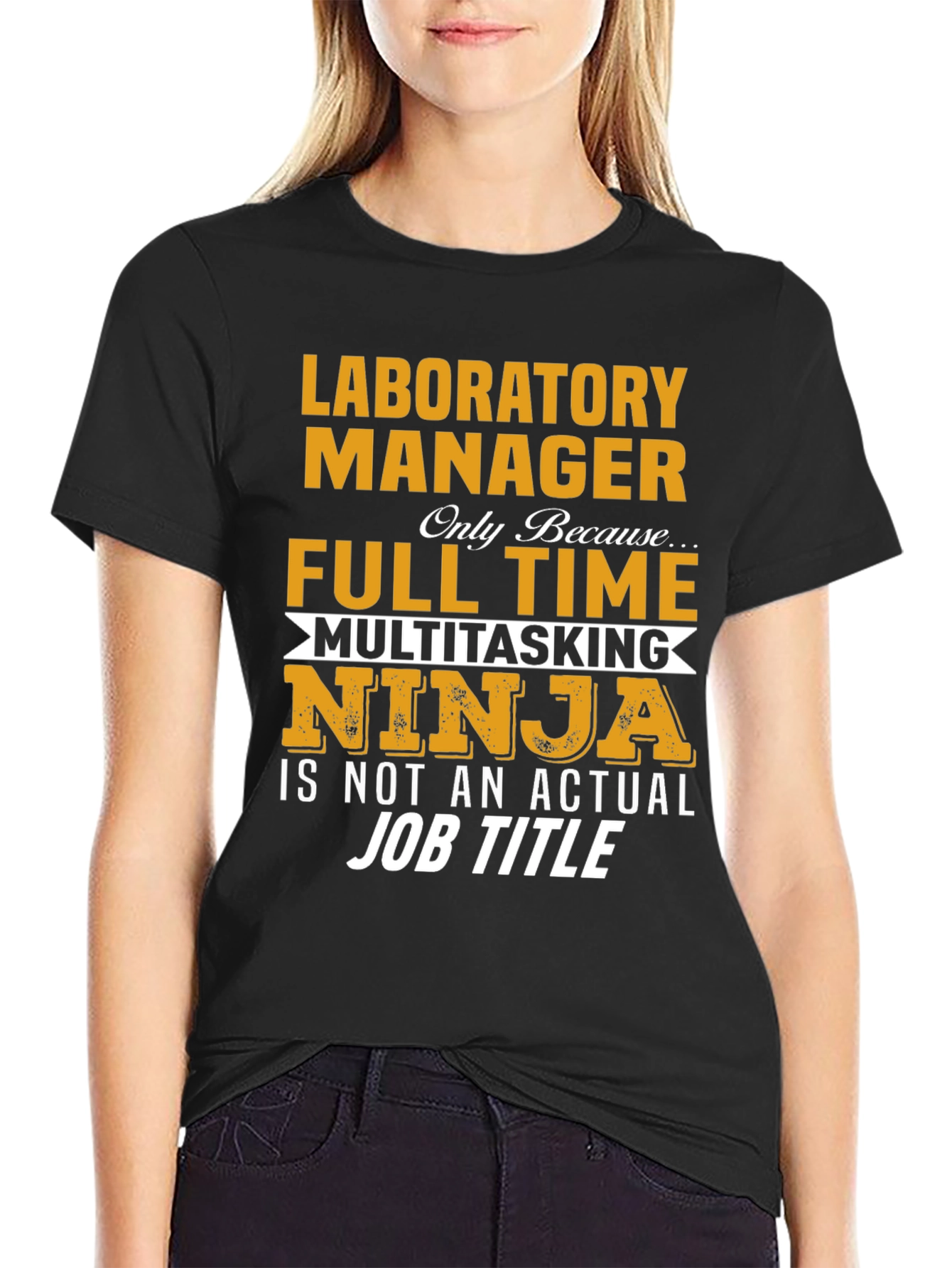 Laboratory Manager Full Time Ninja T-Shirt