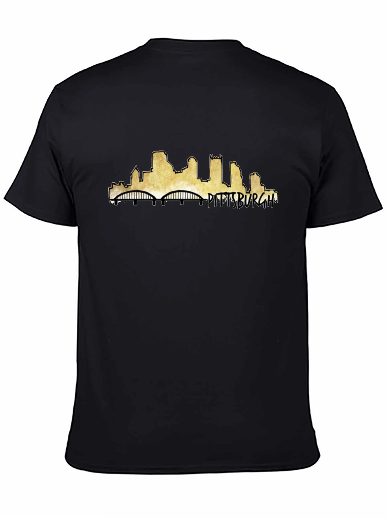 Pittsburgh Skyline Black T-Shirt
