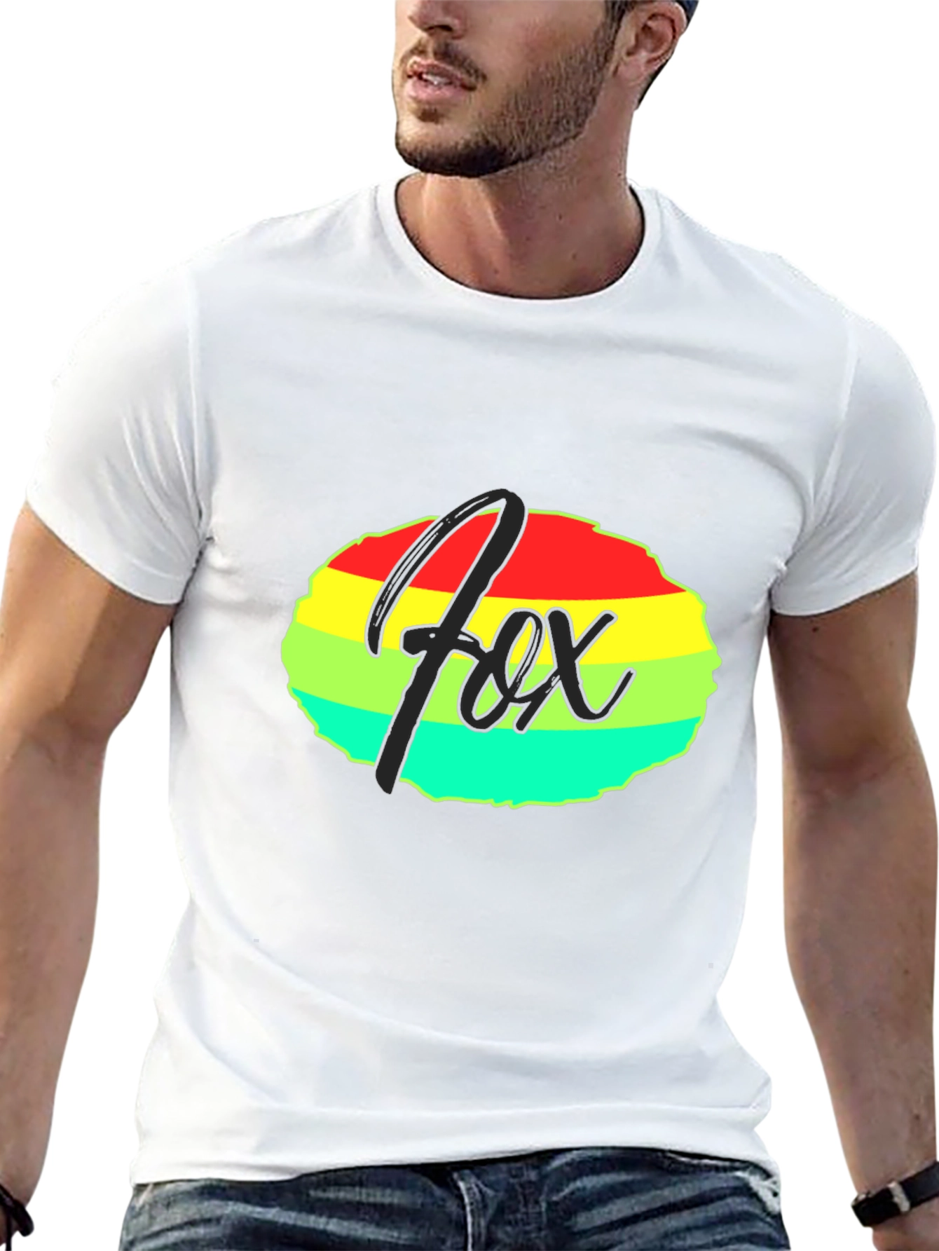 Fox Colorful Rainbow T-Shirt