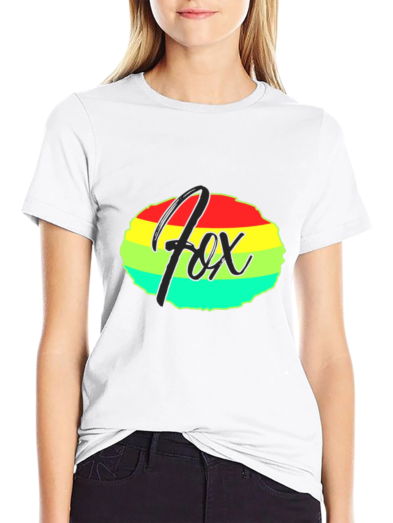 Fox Colorful Rainbow T-Shirt