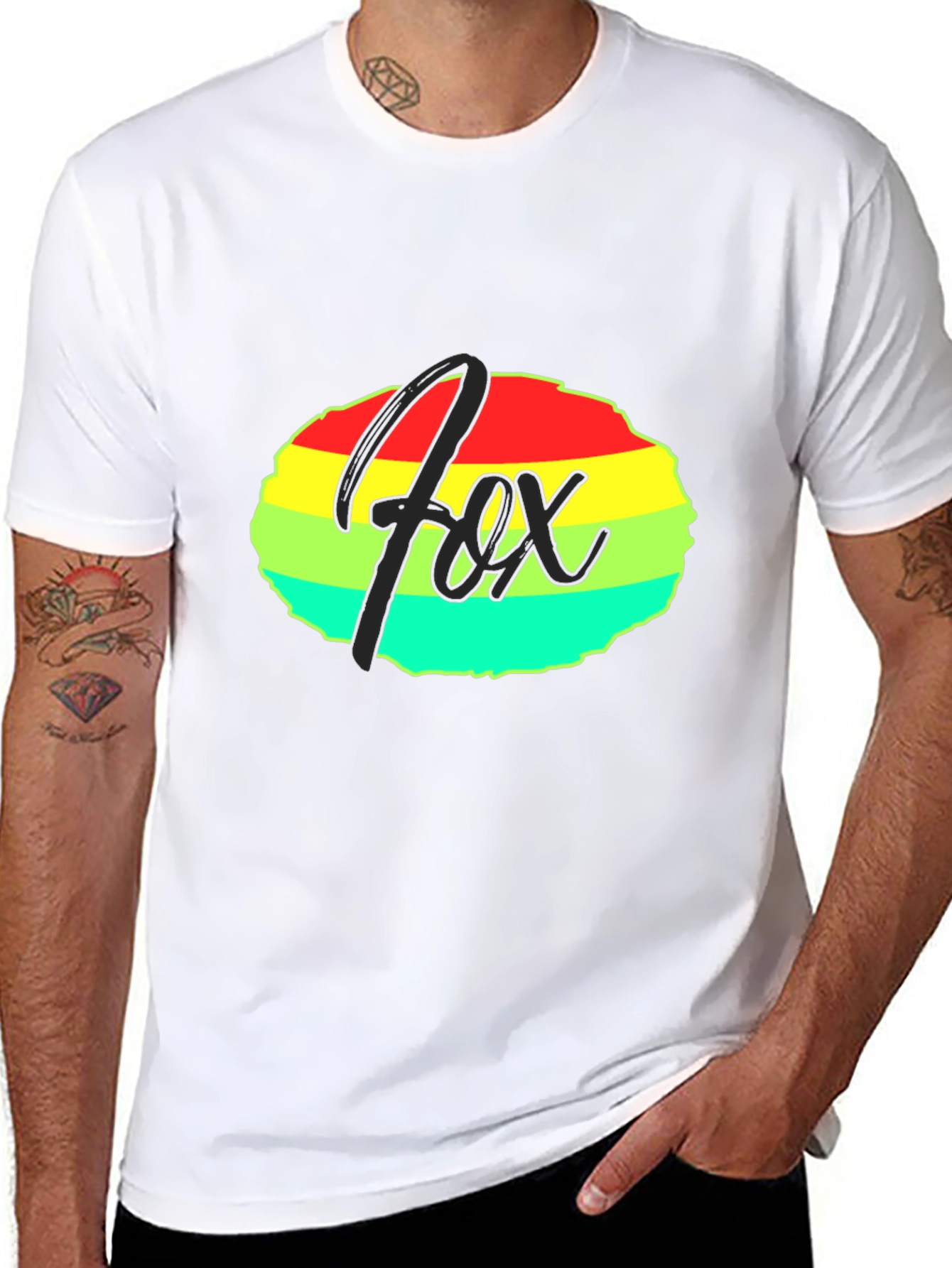 Fox Colorful Rainbow T-Shirt
