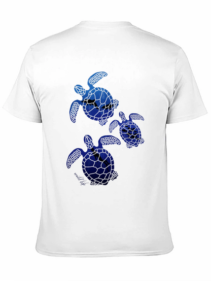 Sea Turtle Graphic Tee -  Mens Black T-Shirt