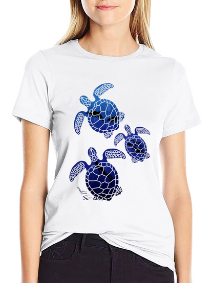 Sea Turtle Graphic Tee -  Mens Black T-Shirt