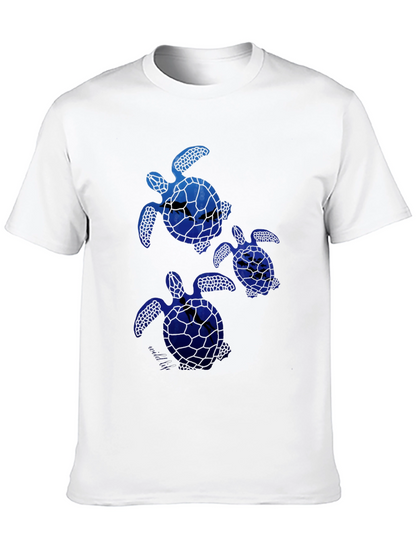 Sea Turtle Graphic Tee -  Mens Black T-Shirt