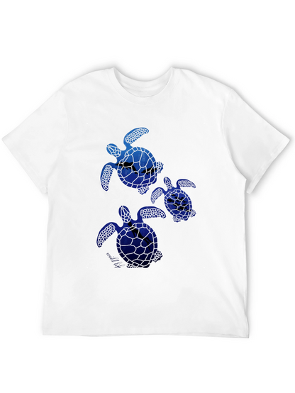 Sea Turtle Graphic Tee -  Mens Black T-Shirt
