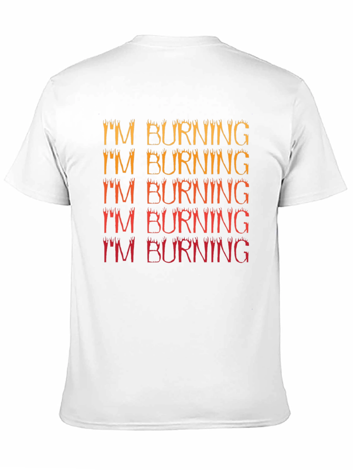 Im Burning Graphic Tee - Trendy Black T-Shirt