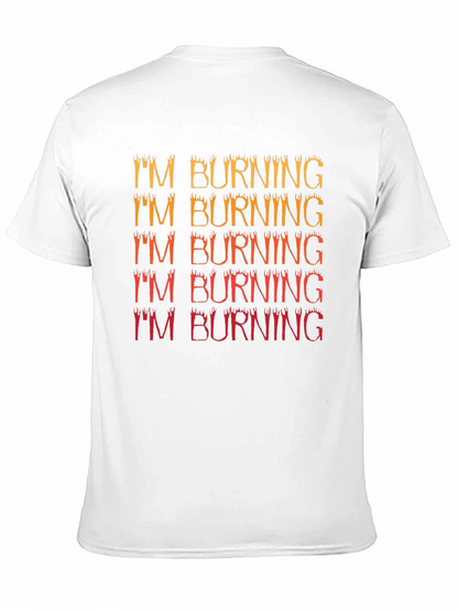 Im Burning Graphic Tee - Trendy Black T-Shirt