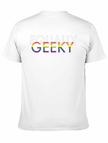 Equally Geeky Pride T-Shirt - LGBTQ+ Rainbow Graphic Tee