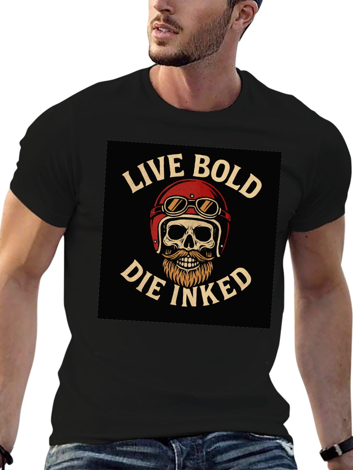 Live Bold Die Inked Graphic T-Shirt