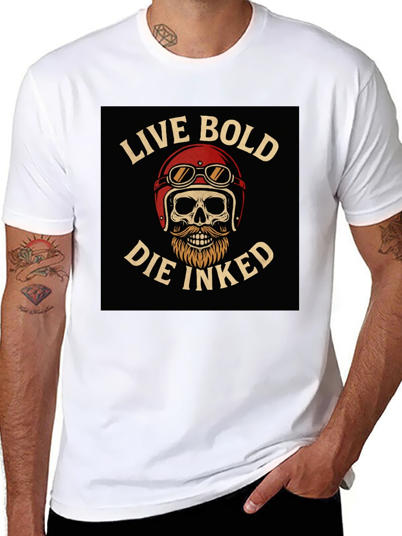 Live Bold Die Inked Graphic T-Shirt