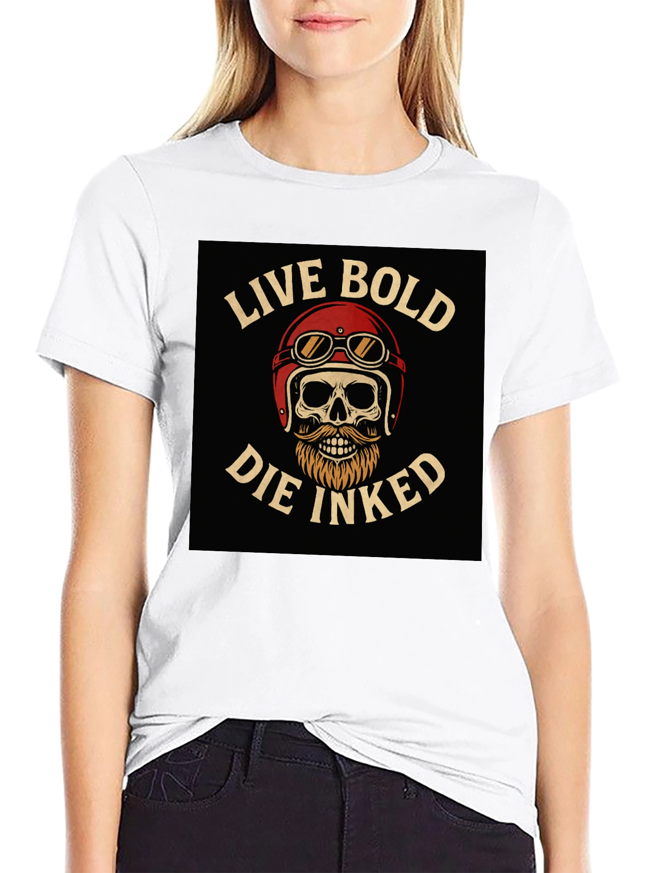 Live Bold Die Inked Graphic T-Shirt