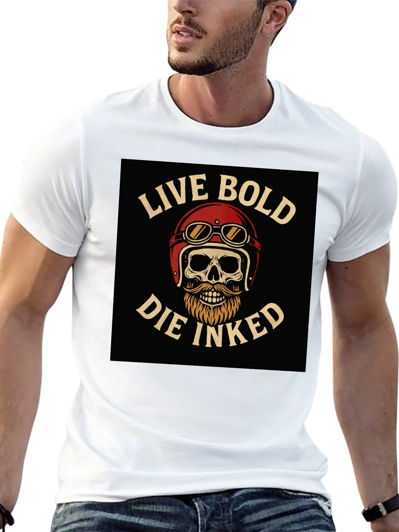 Live Bold Die Inked Graphic T-Shirt
