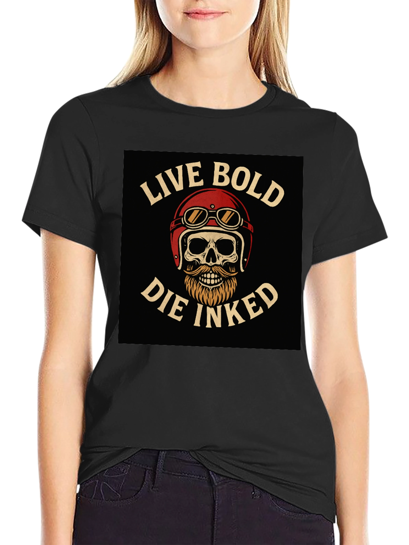 Live Bold Die Inked Graphic T-Shirt