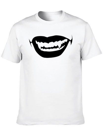 Vampire Smile Graphic T-Shirt - Halloween Ready