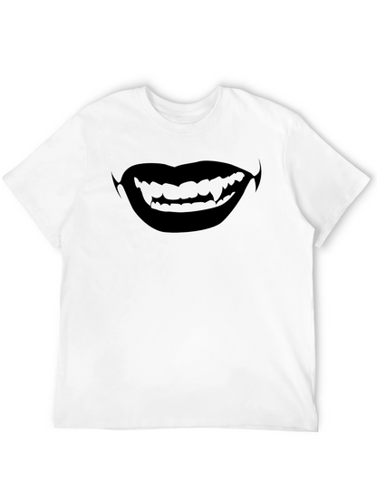 Vampire Smile Graphic T-Shirt - Halloween Ready