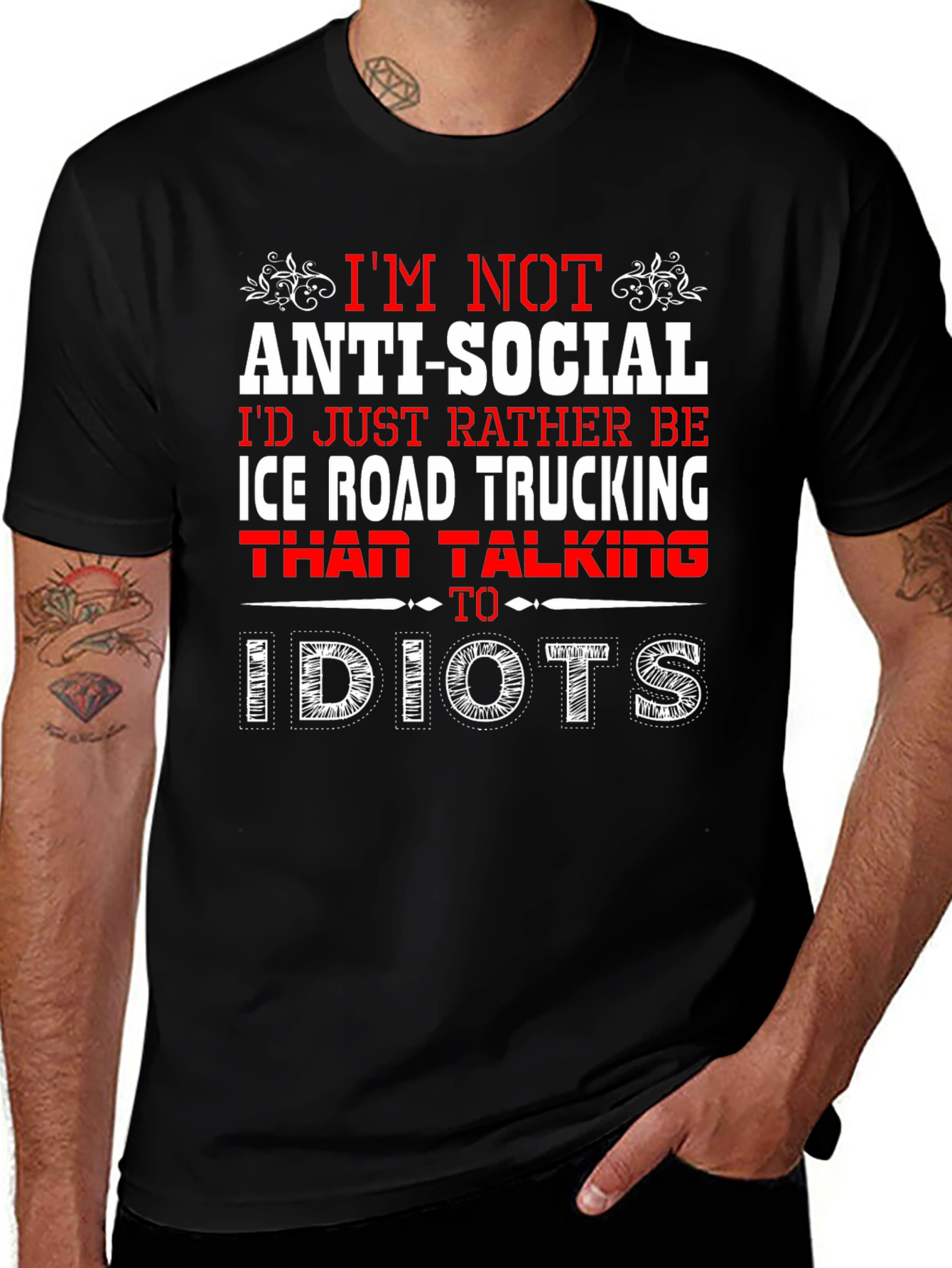 Anti-Social Ice Road Trucking T-Shirt