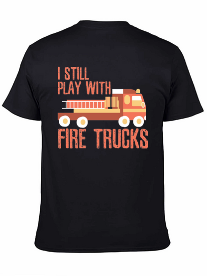 Fire Trucks T-Shirt - Play with Fire Trucks!
