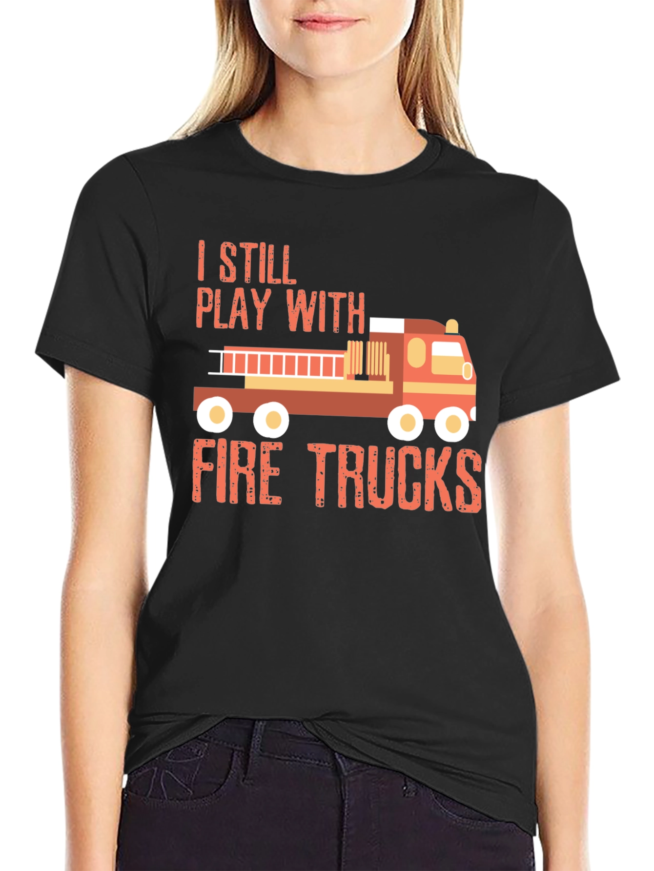 Fire Trucks T-Shirt - Play with Fire Trucks!