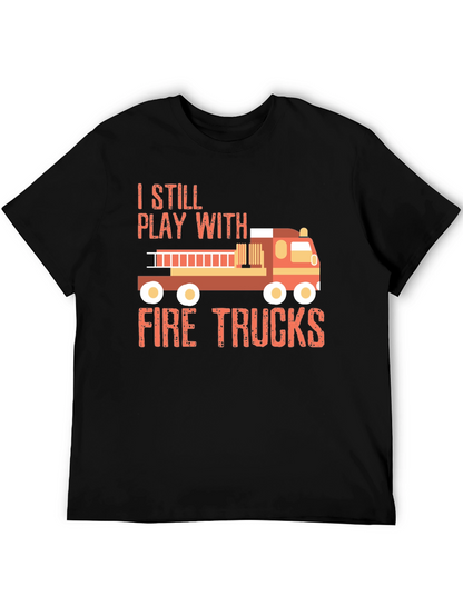 Fire Trucks T-Shirt - Play with Fire Trucks!