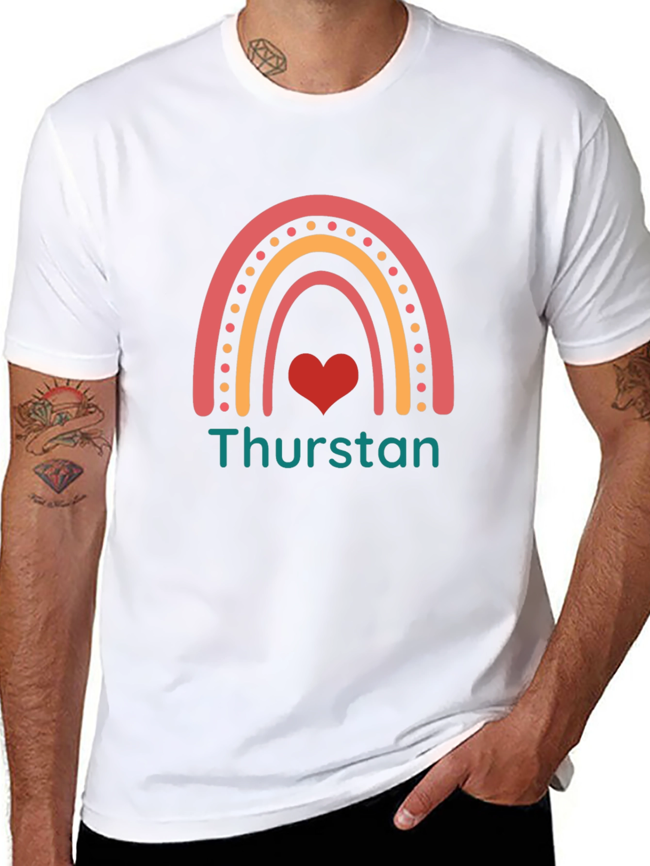 Rainbow Heart Thurston T-Shirt
