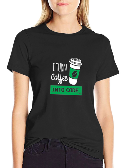 Coffee to Code Black T-Shirt
