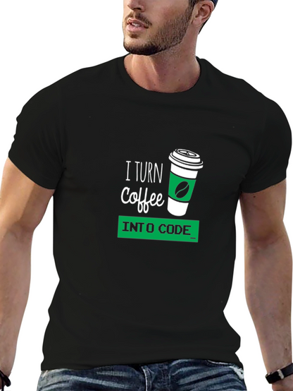 Coffee to Code Black T-Shirt