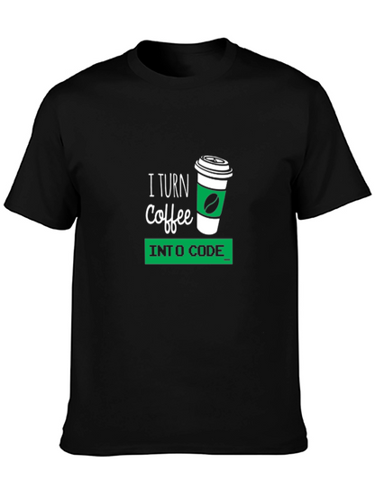 Coffee to Code Black T-Shirt