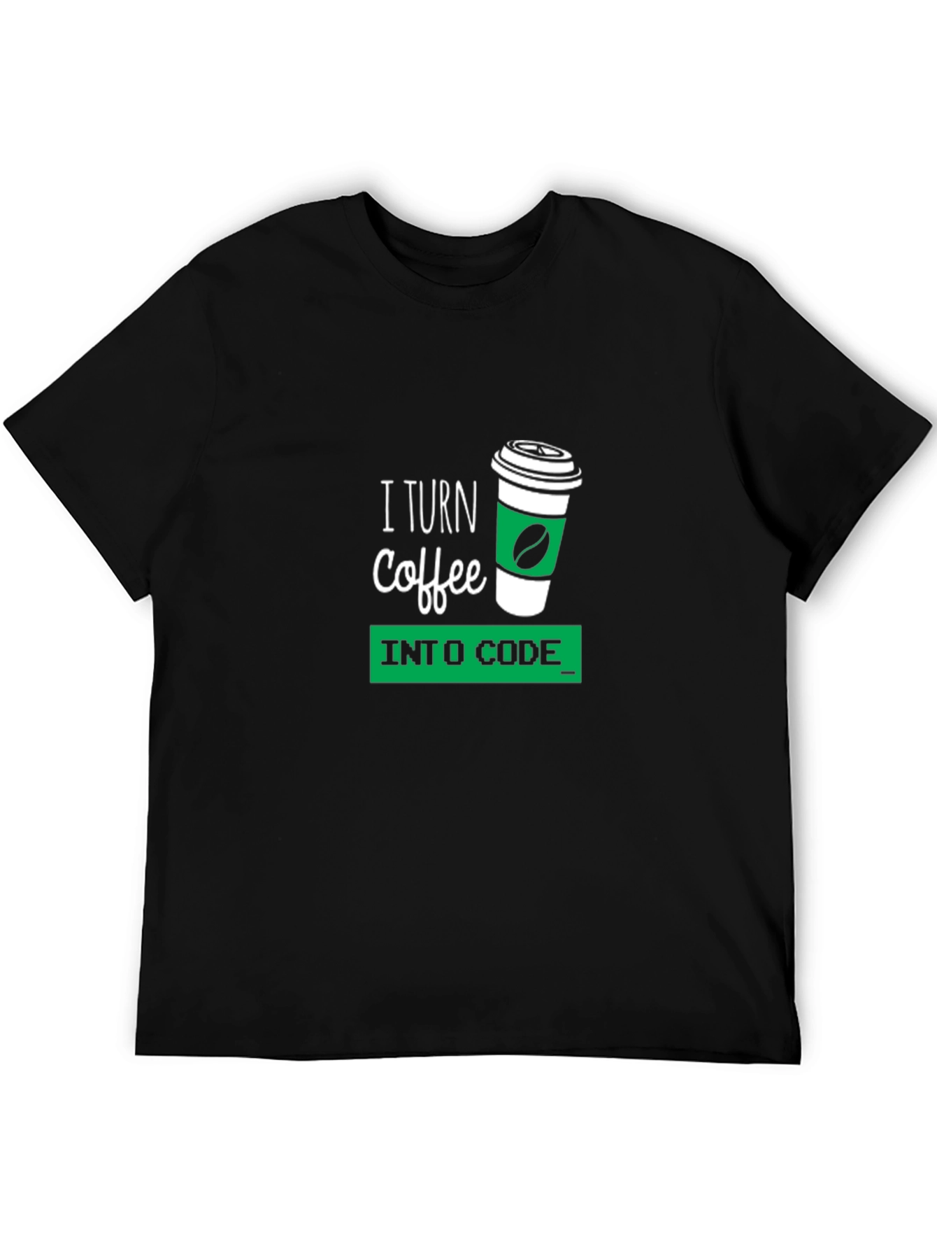 Coffee to Code Black T-Shirt