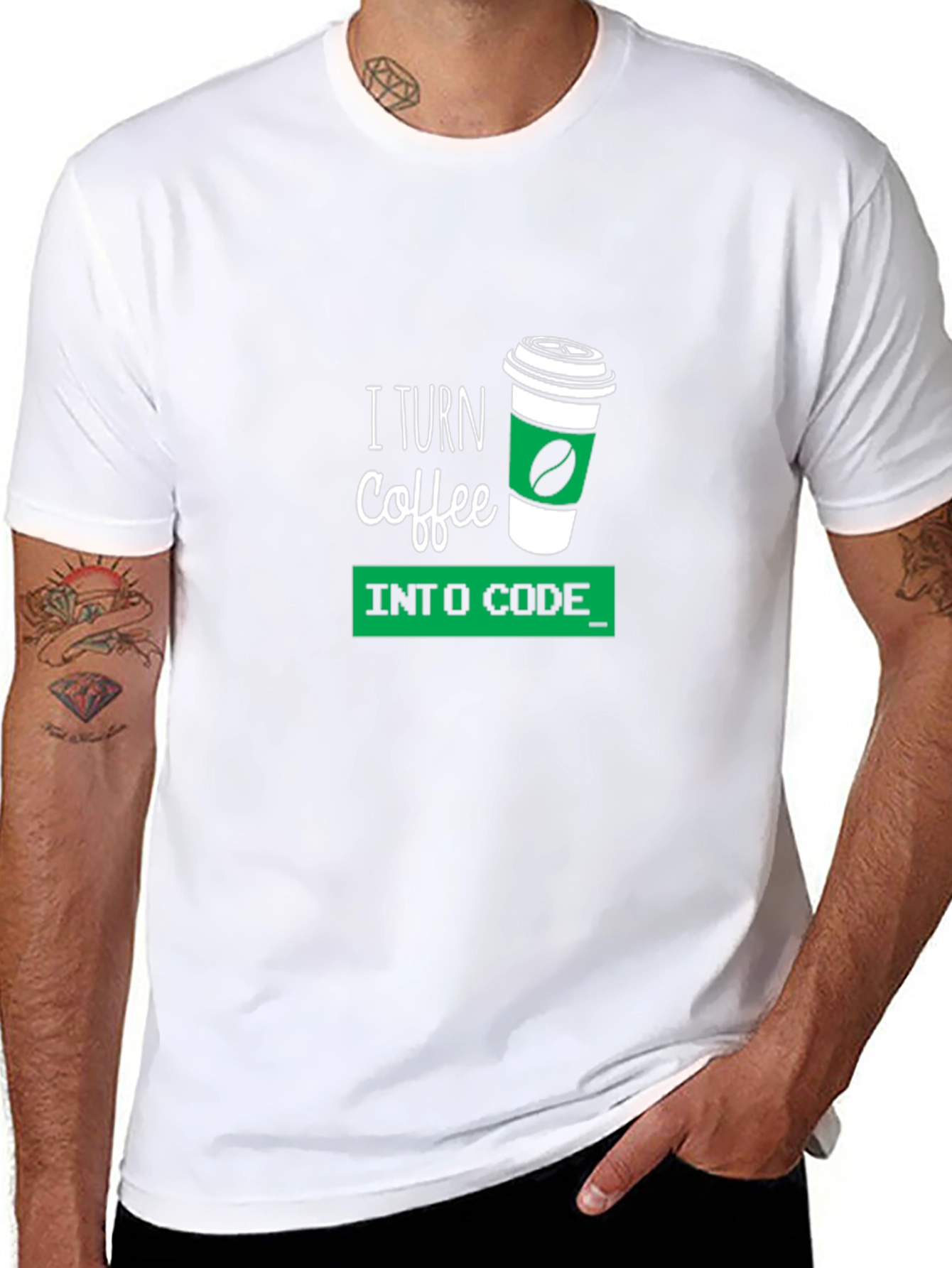 Coffee to Code Black T-Shirt