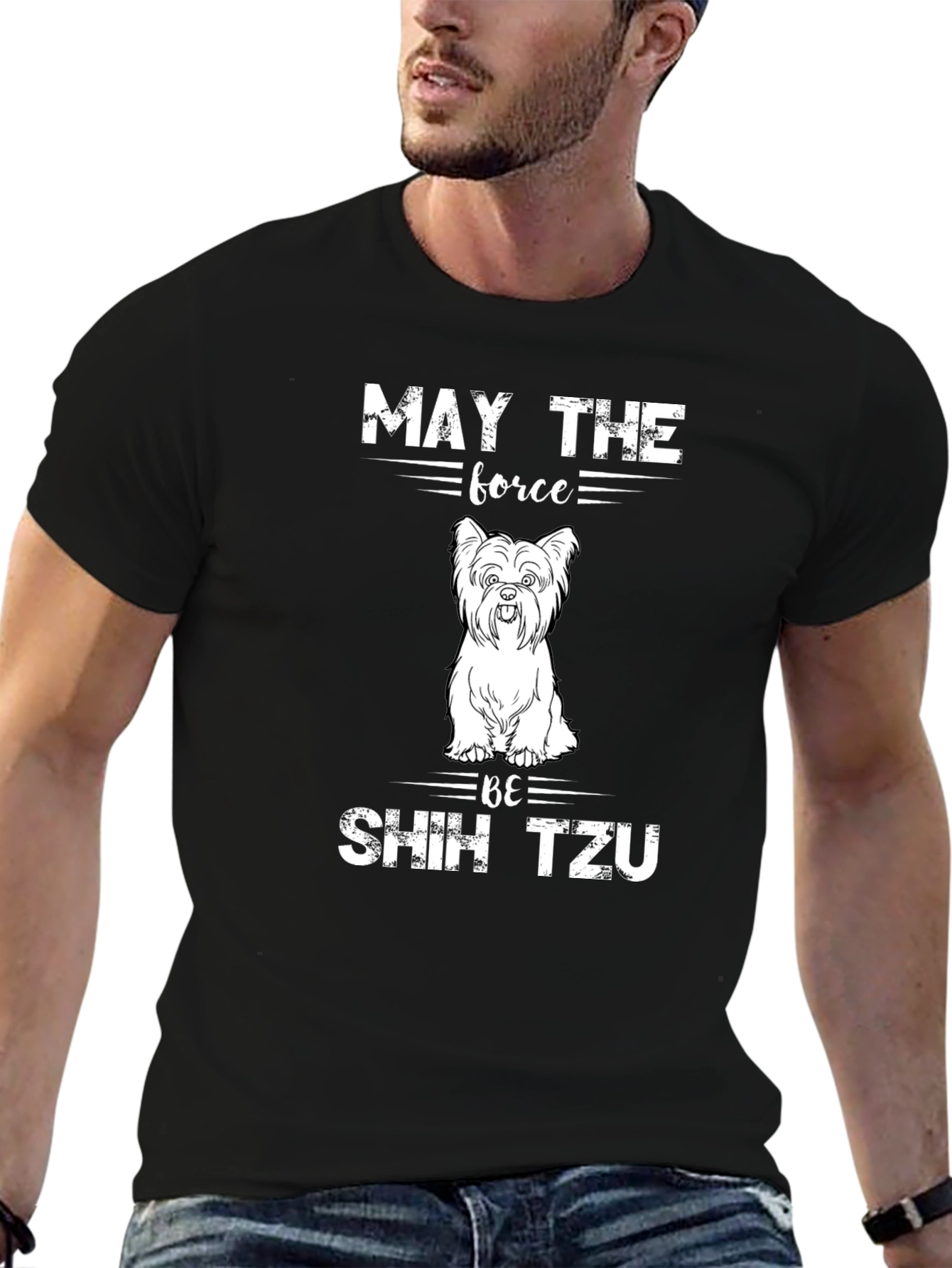 May The Force Be Shih Tzu T-Shirt