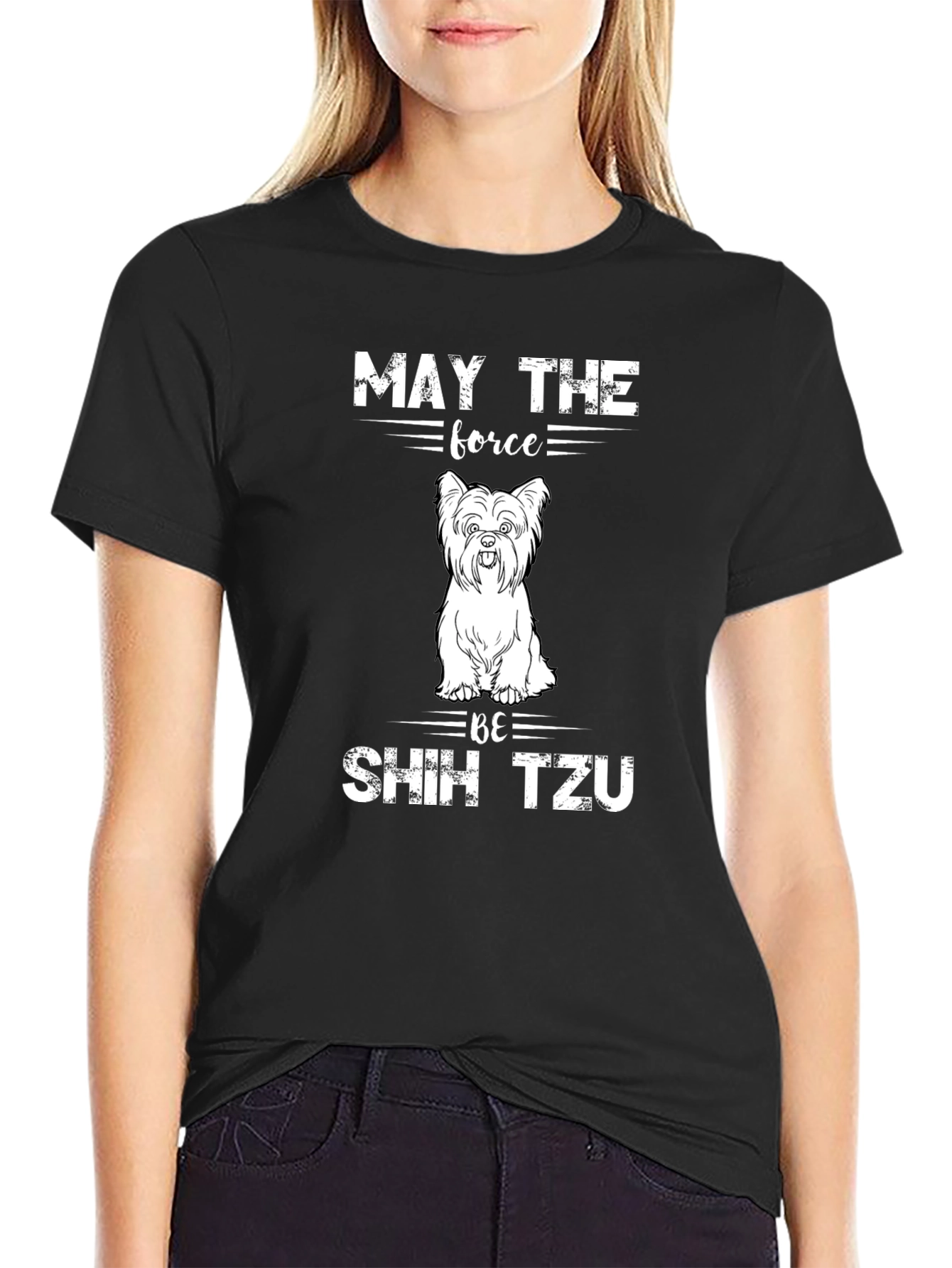May The Force Be Shih Tzu T-Shirt