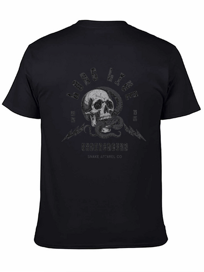 Skull & Snake Graphic T-Shirt - Long Live Underground