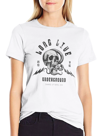 Skull & Snake Graphic T-Shirt - Long Live Underground