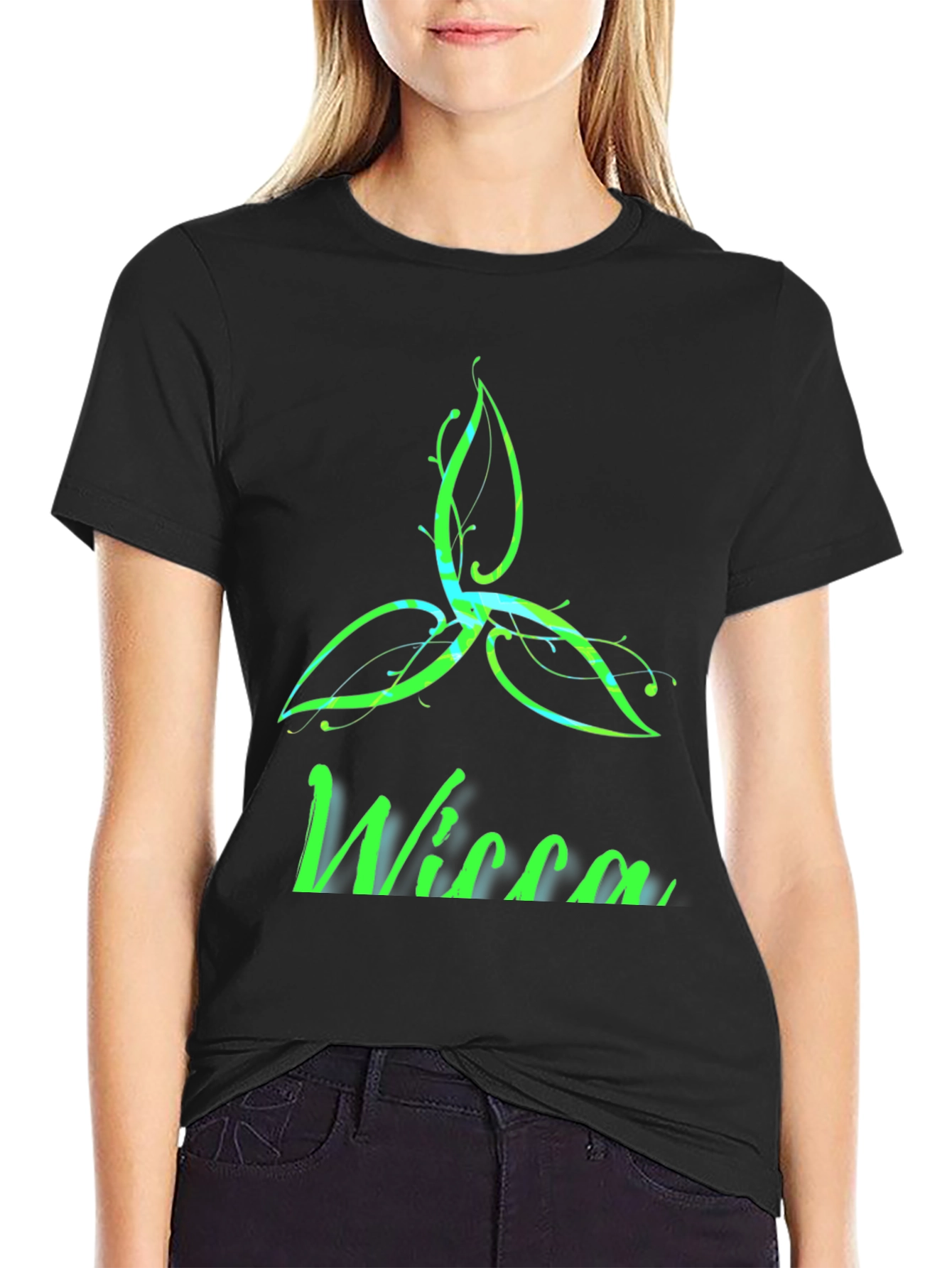 Wiccan Triquetra Black T-Shirt