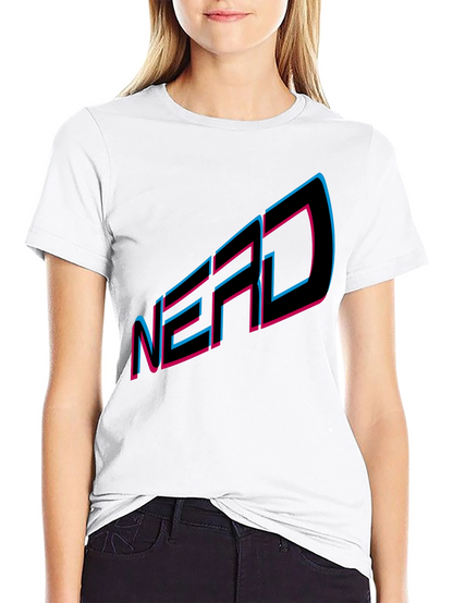 NERD Graphic Tee - Black Cotton Blend T-Shirt