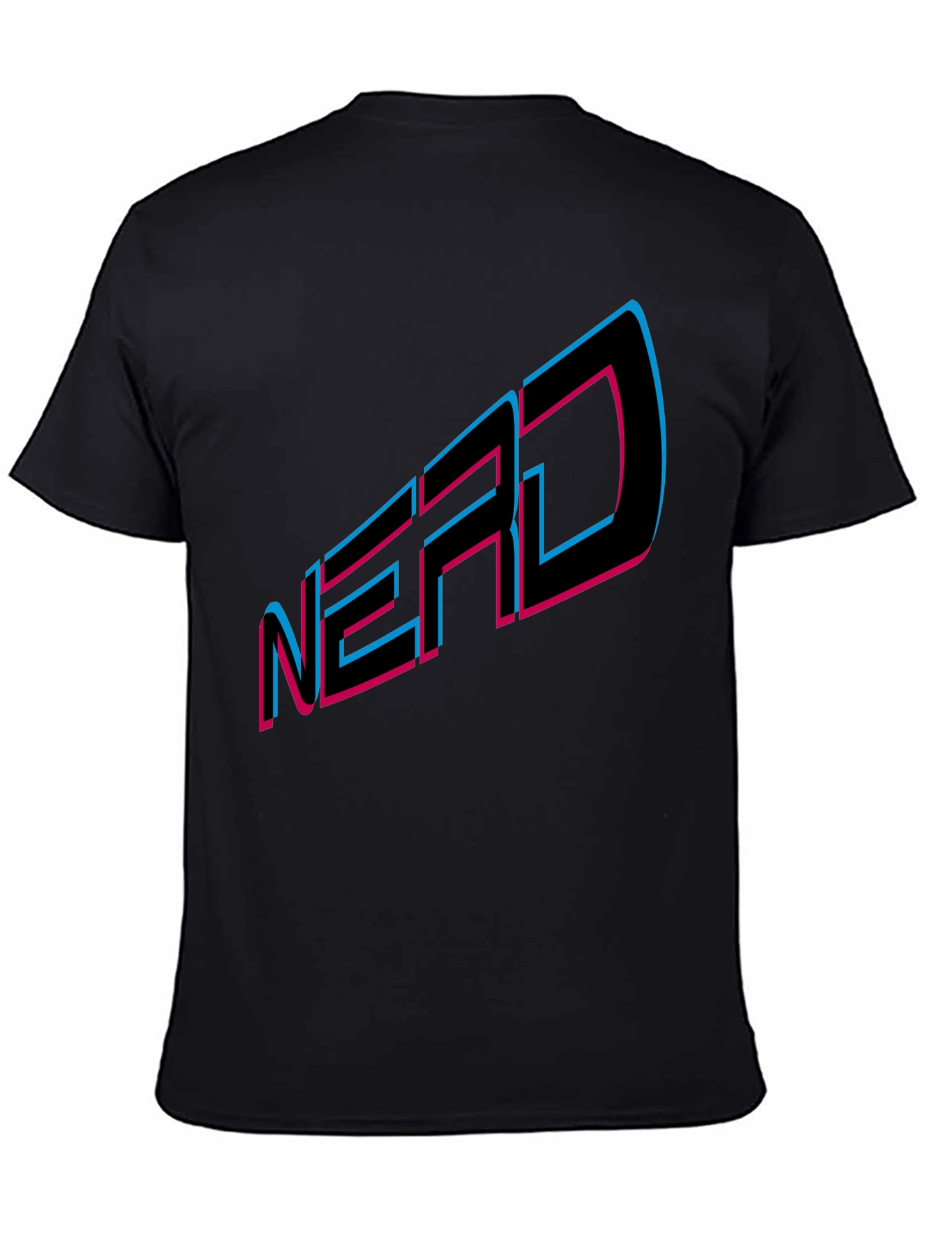 NERD Graphic Tee - Black Cotton Blend T-Shirt