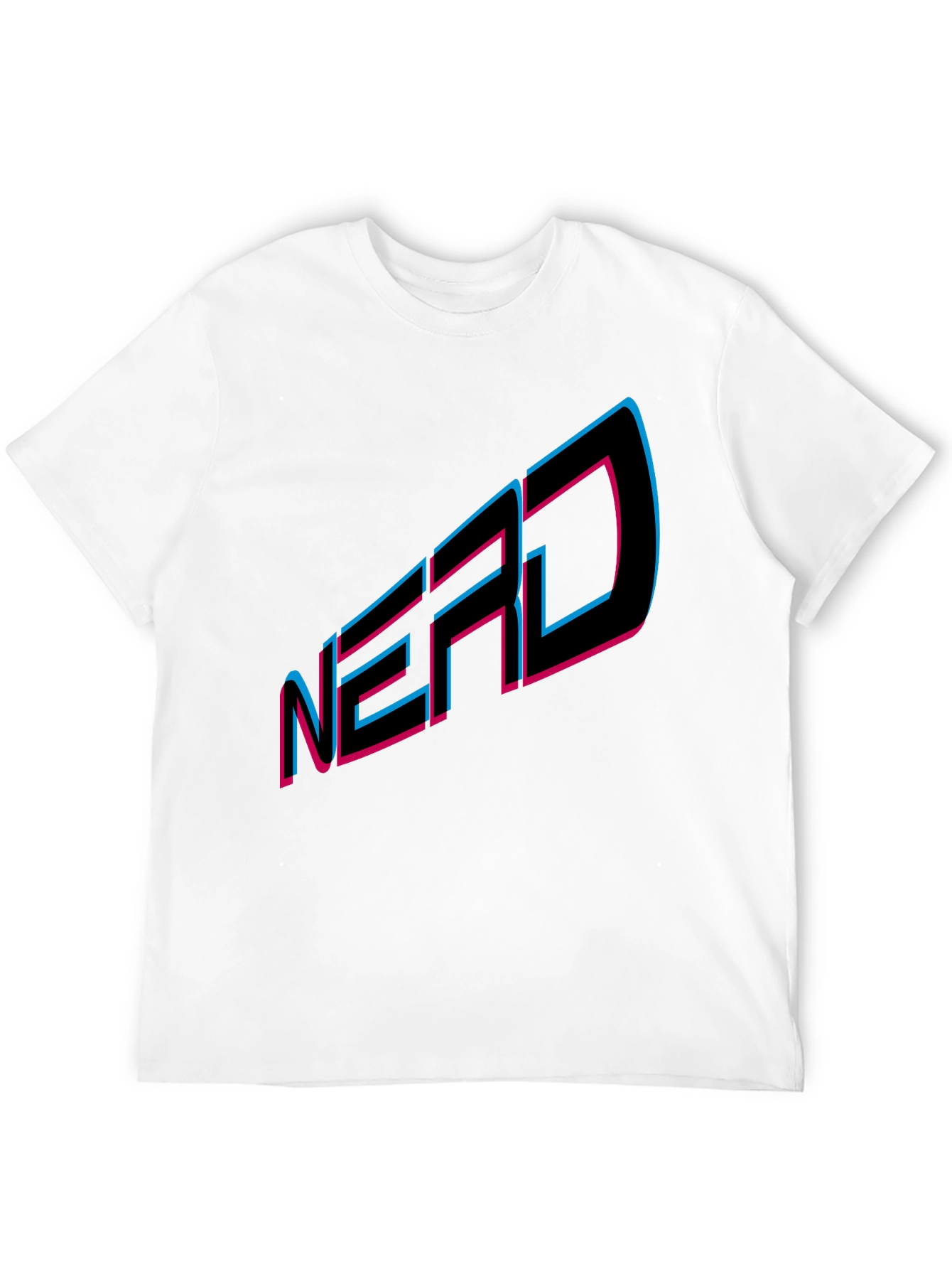 NERD Graphic Tee - Black Cotton Blend T-Shirt