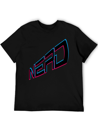 NERD Graphic Tee - Black Cotton Blend T-Shirt