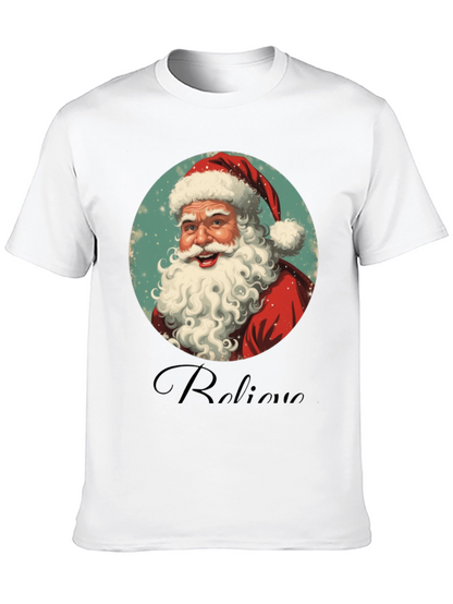 Believe Santa Graphic Tee - Black