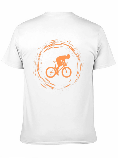 Bicycle Rider Graphic Tee - Casual Style