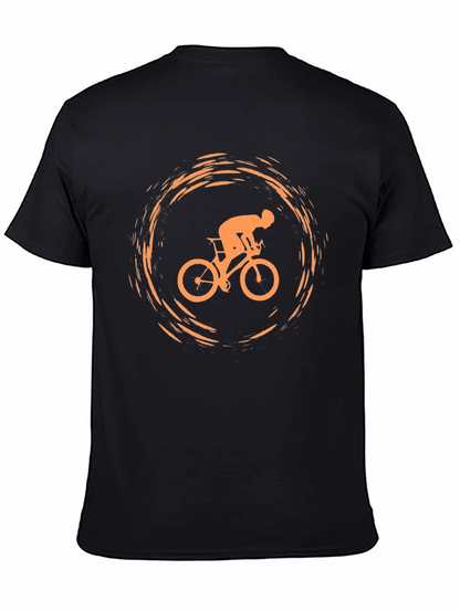 Bicycle Rider Graphic Tee - Casual Style