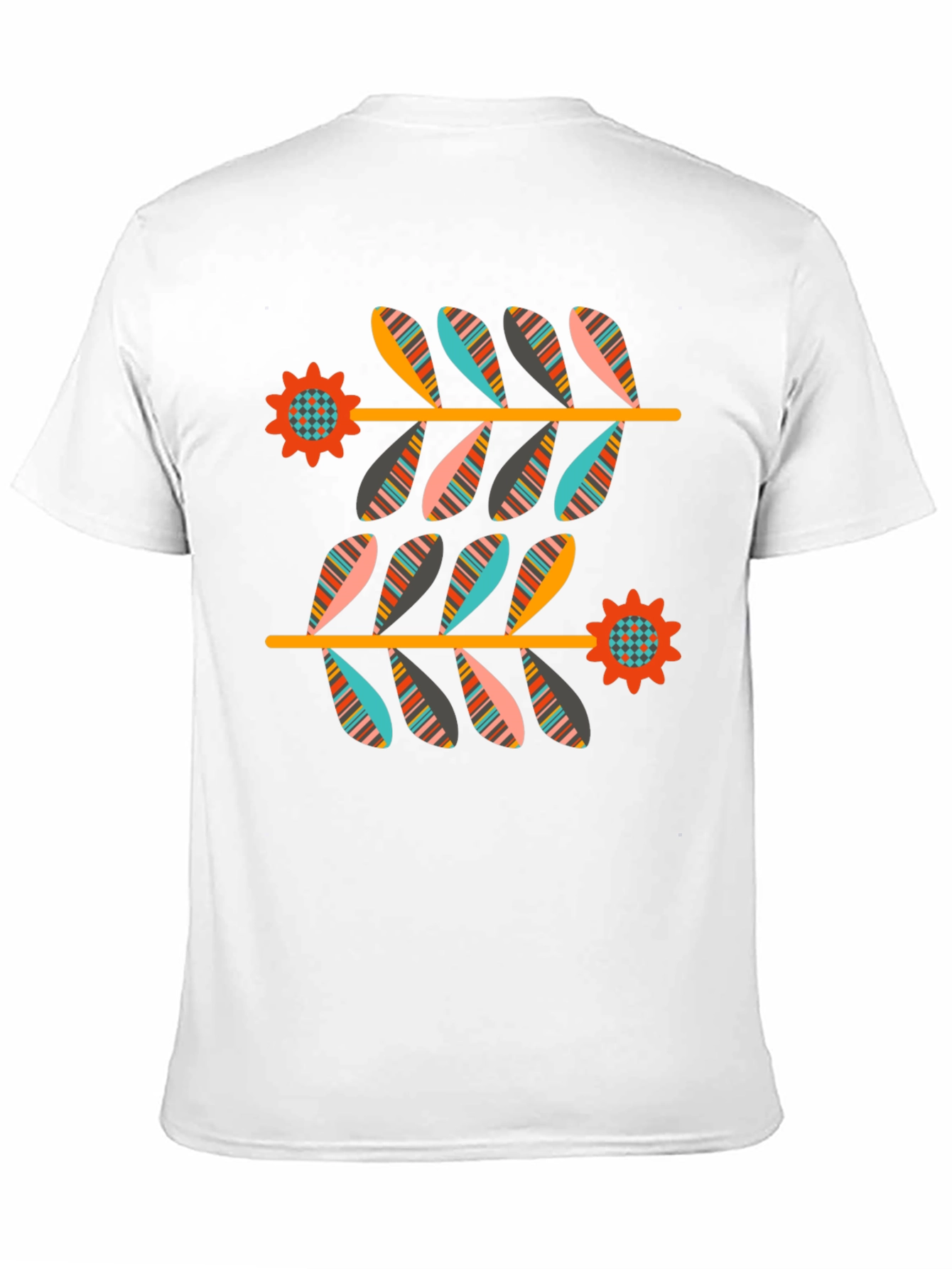 Retro Floral Graphic Tee - Black