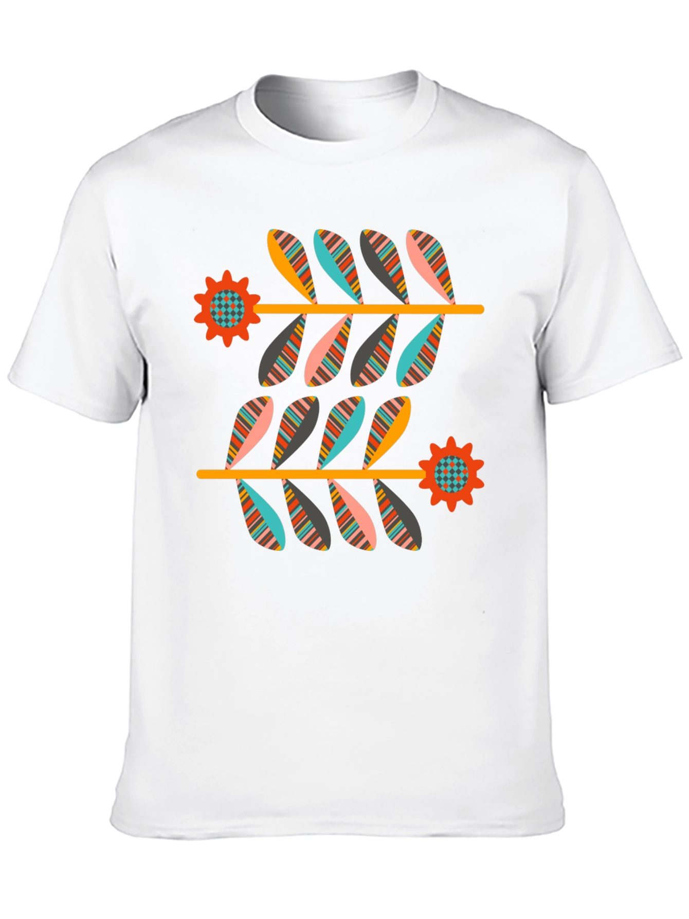 Retro Floral Graphic Tee - Black