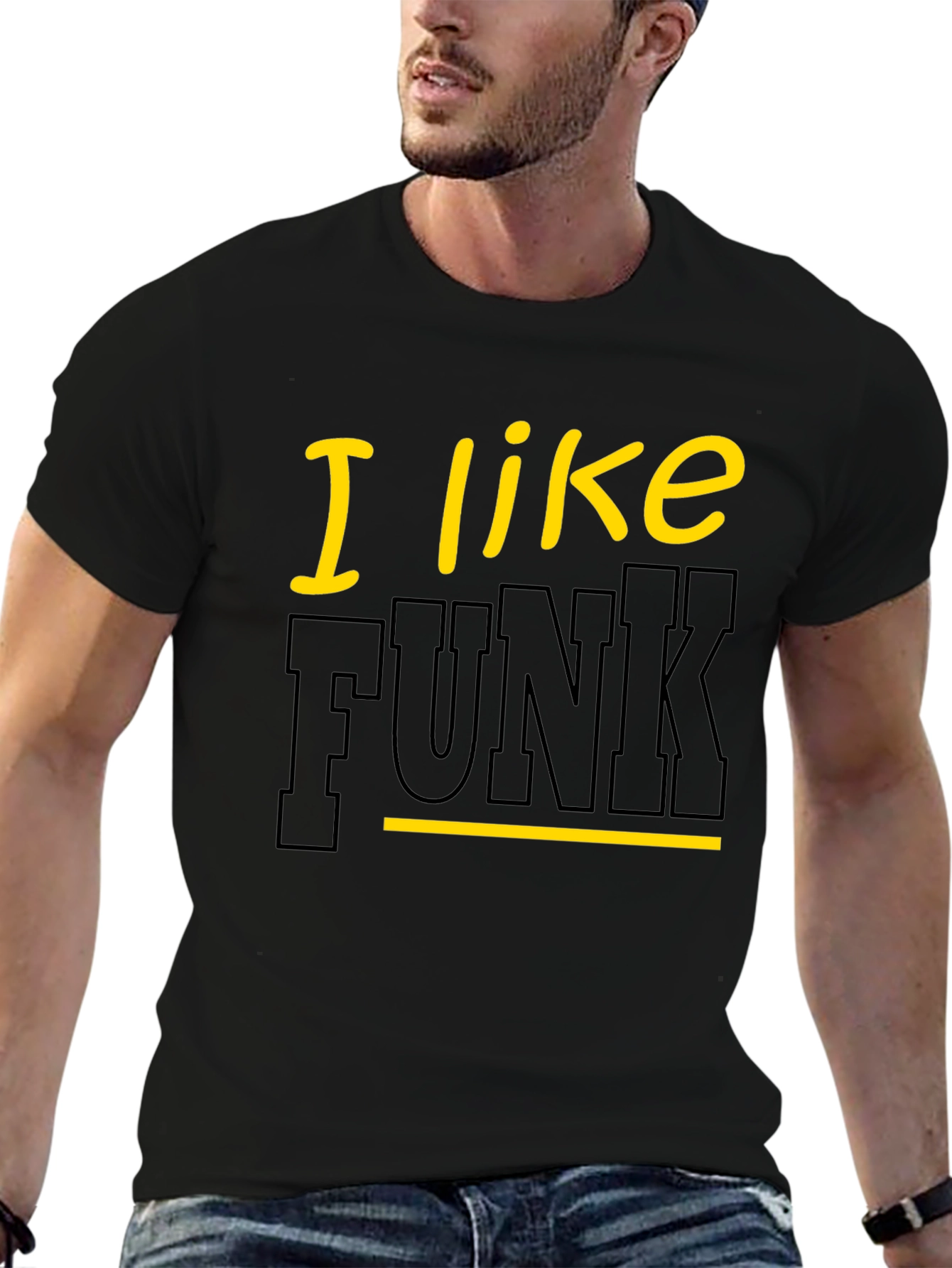 I Like Funk Black Graphic Tee