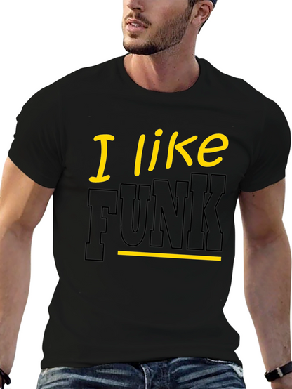 I Like Funk Black Graphic Tee
