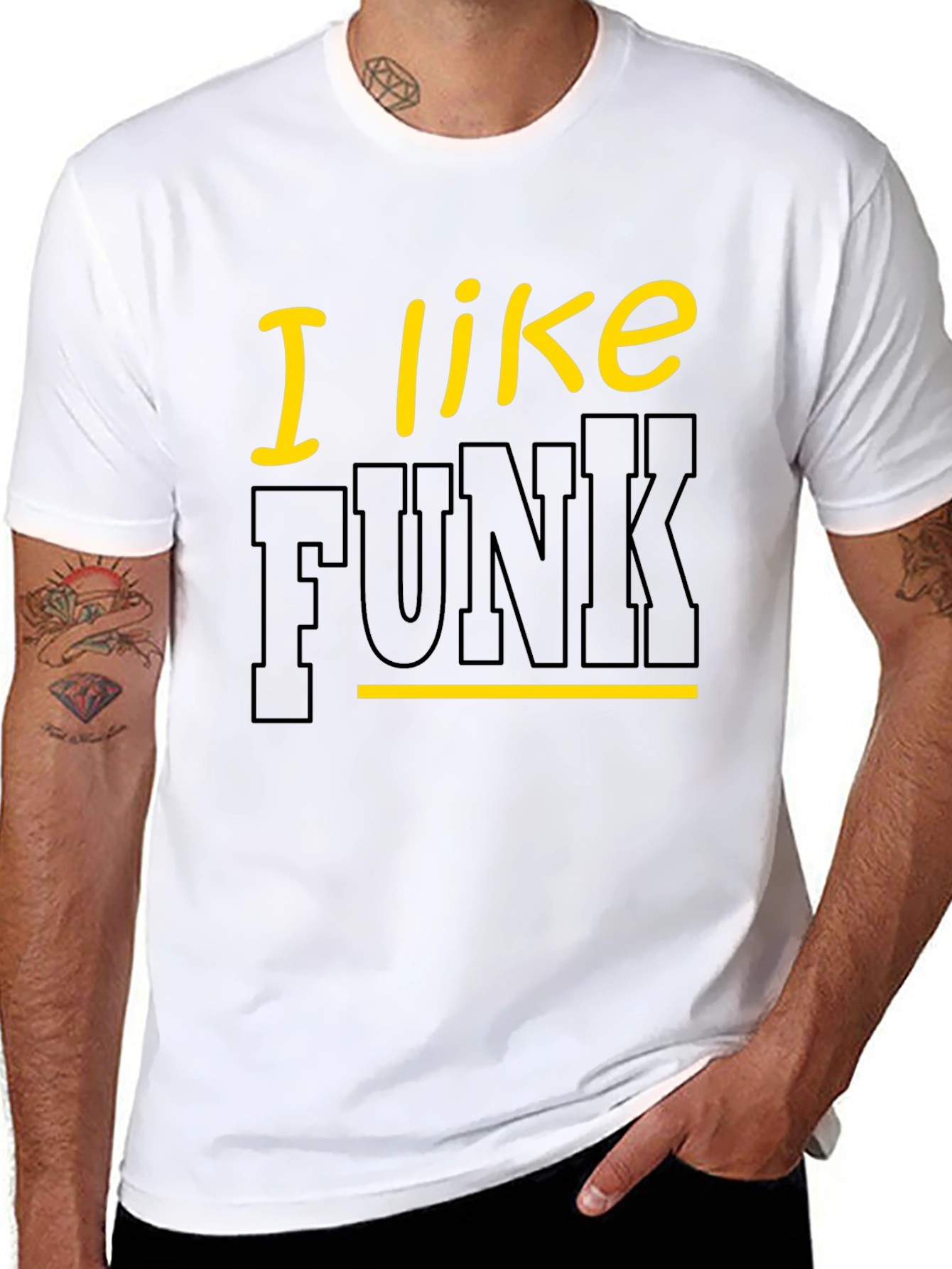 I Like Funk Black Graphic Tee